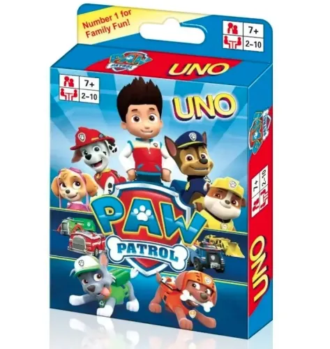 UNO Gra Karciana Paw Patrol dla Dzieci 112 Kart 7+