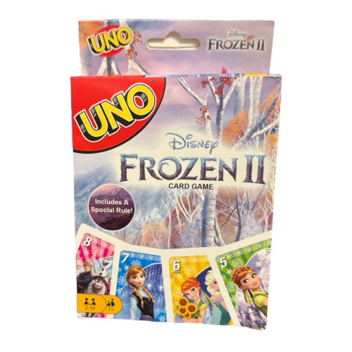 UNO Frozen 2 Kraina Lodu Gra Karciana dla Dzieci Elsa Anna 112 Kart 7+