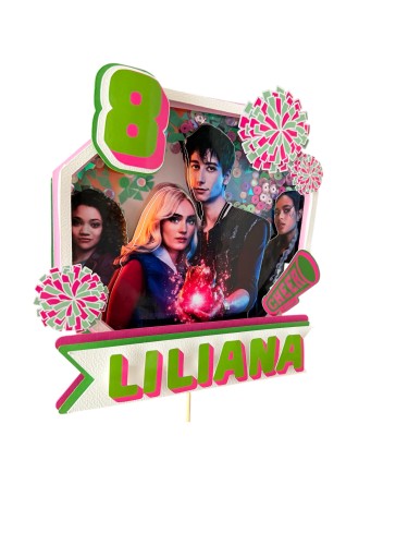 Topper na tort Zombie Cheer personalizowany dekoracja urodzinowa