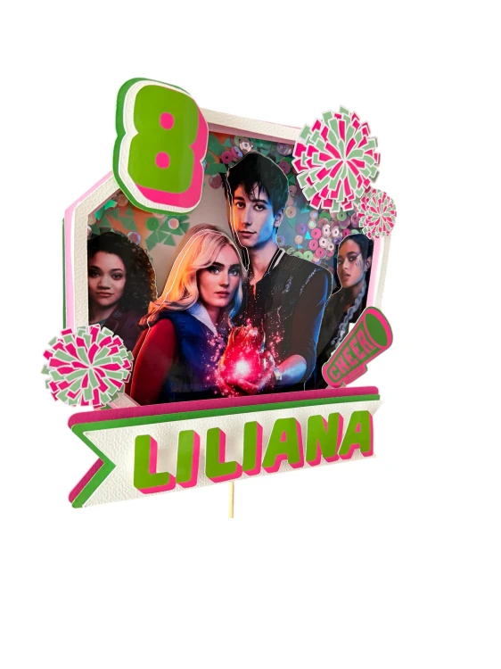 Topper na tort Zombie Cheer personalizowany dekoracja urodzinowa